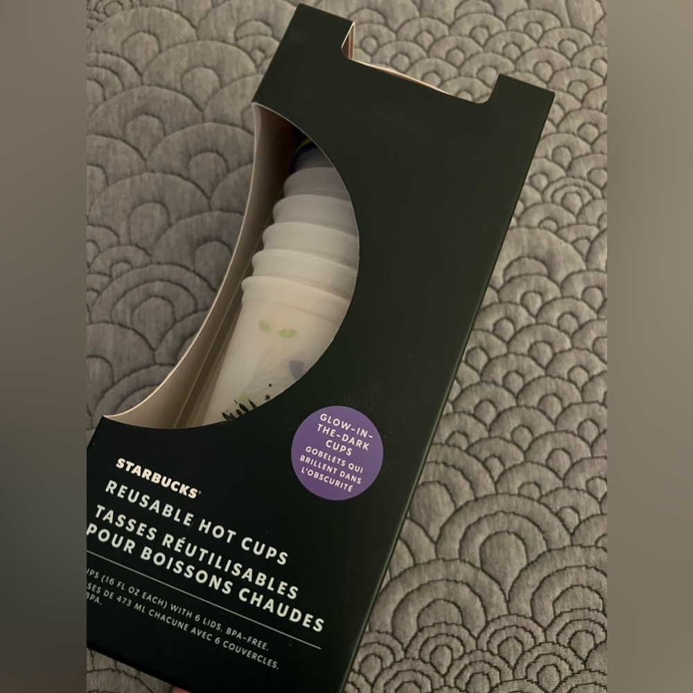New Starbucks Halloween glow in the dark hot cups